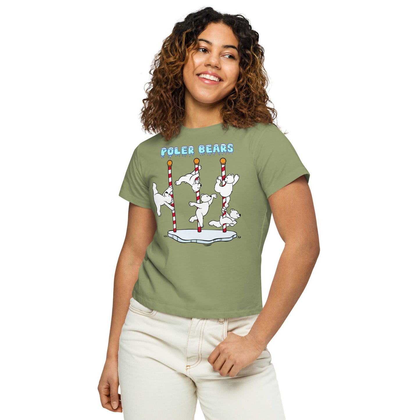 Poler Bears - Women’s high-waisted t-shirt
