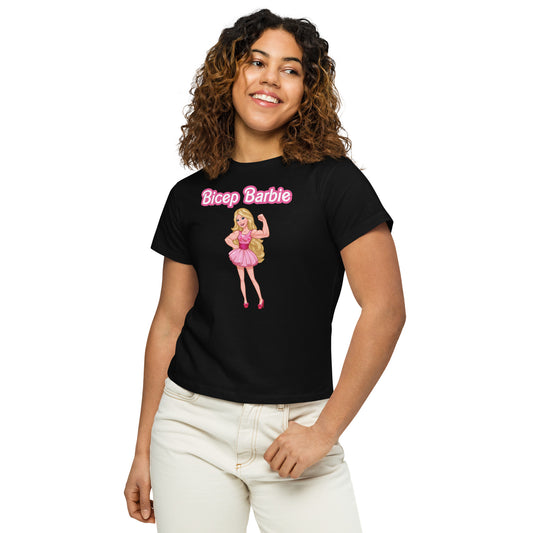 Bicep Barbie - Women’s high-waisted t-shirt