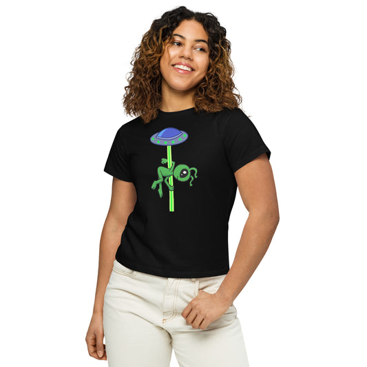 Reverse Elbow Alien - Women’s high-waisted t-shirt