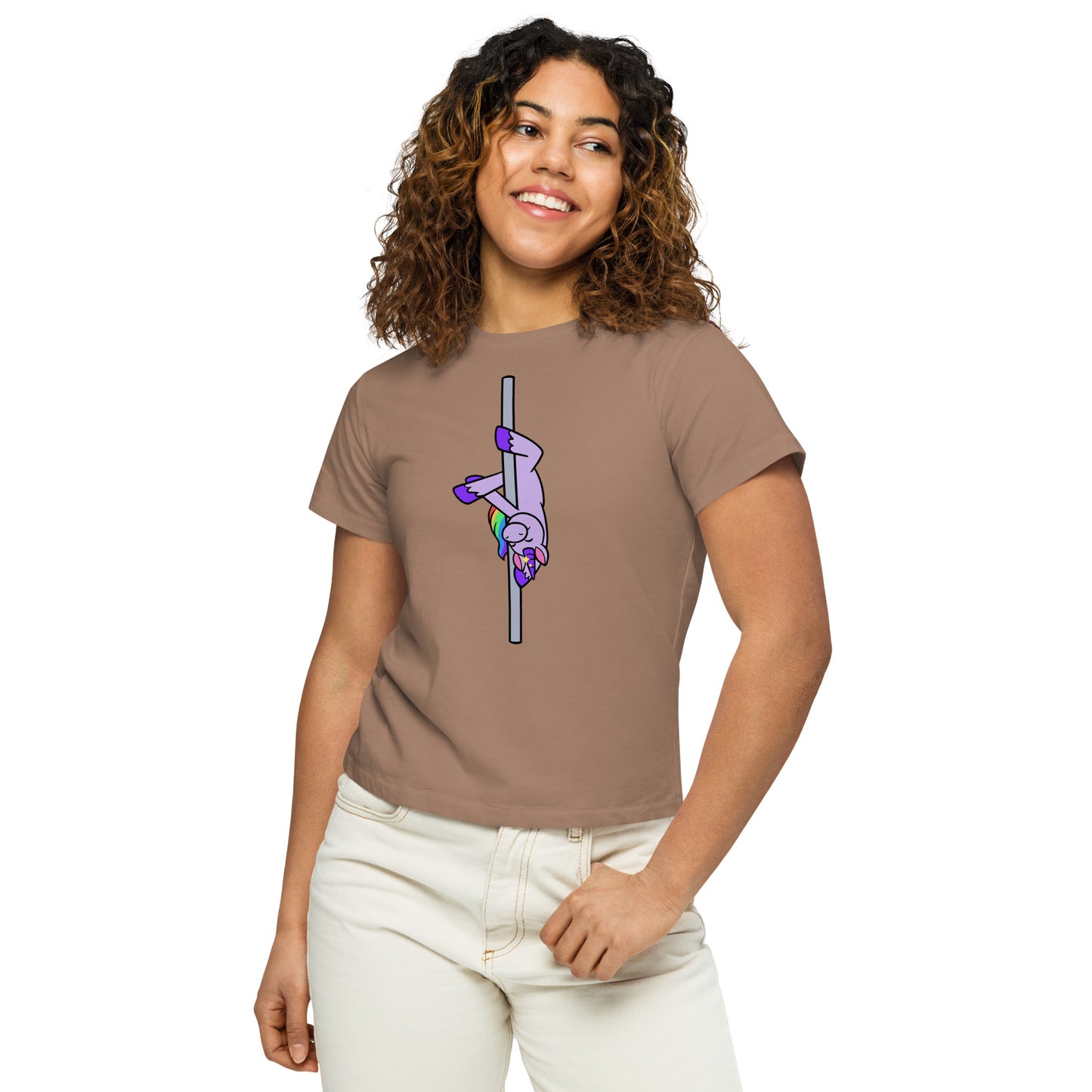 Purple Unicorn - Women’s high-waisted t-shirt