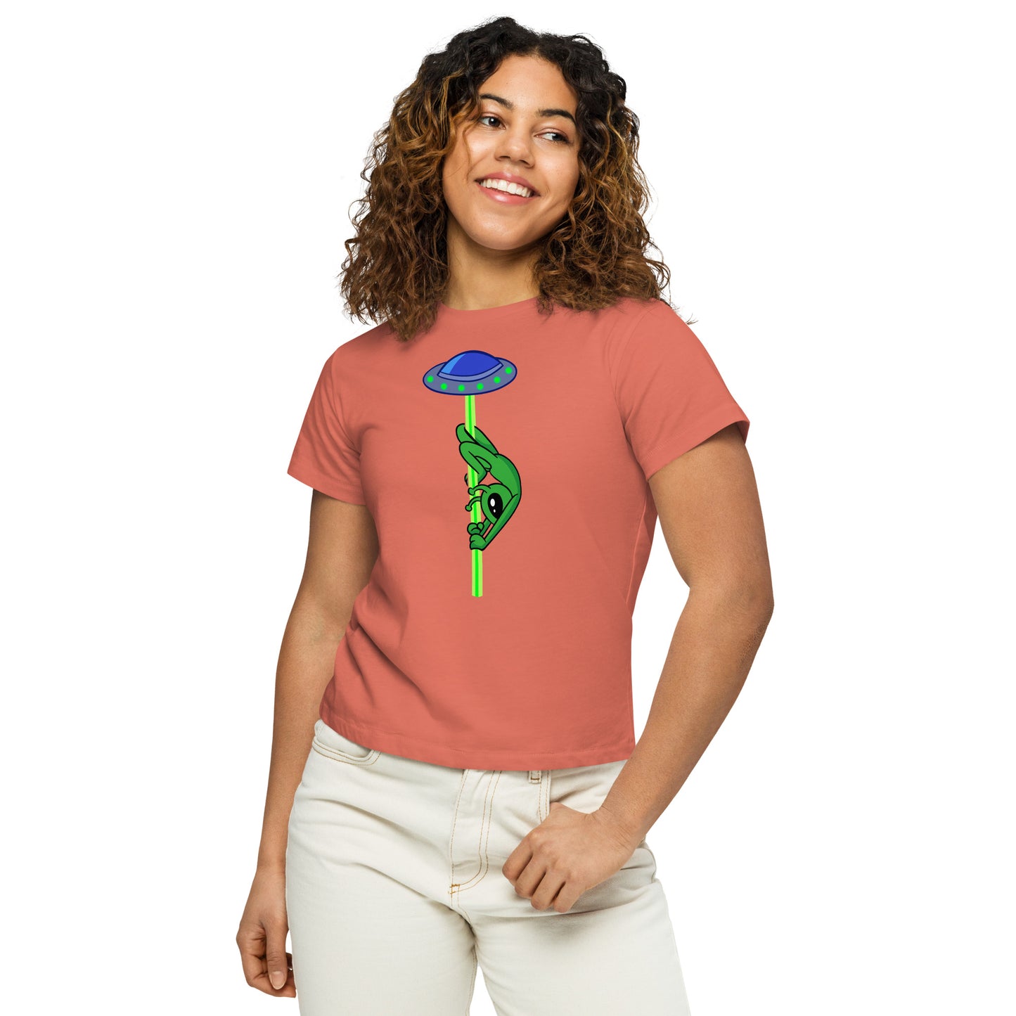 Remi Layback Alien - Women’s high-waisted t-shirt