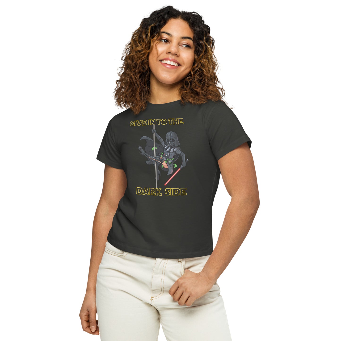 Give In To The Dark Side - Women’s high-waisted t-shirt