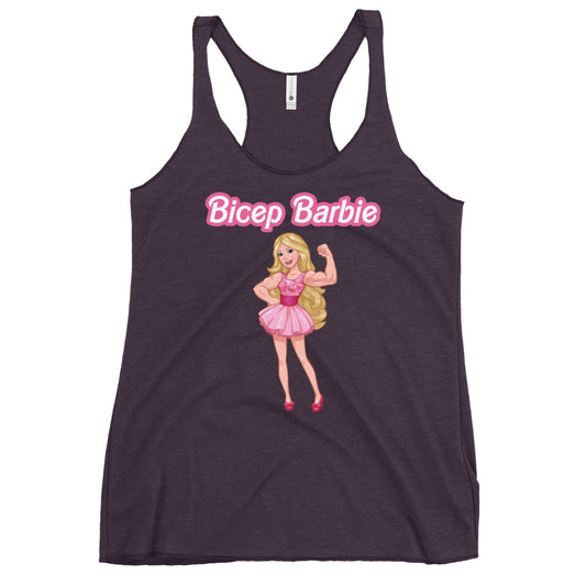 Bicep Barbie - Women's Racerback Tank